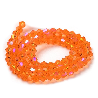 Transparent Electroplate Glass Beads Strands EGLA-A039-T3mm-L11-1