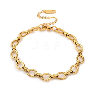 Ion Plating(IP) 304 Stainless Steel Mesh Chain Bracelet for Women BJEW-S003-02G-1