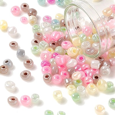 6/0 Glass Seed Beads SEED-R006-4mm-1