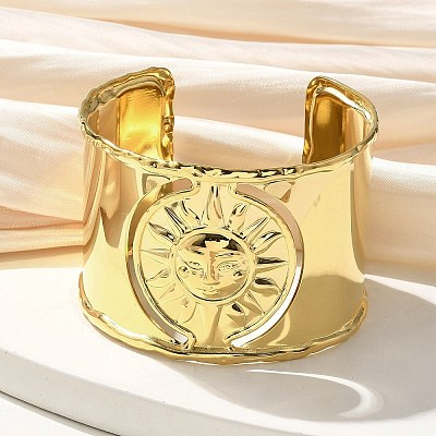 304 Stainless Steel Cuff Bangles BJEW-C095-02G-1