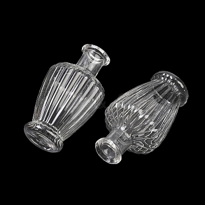 Transparent Glass Beads Containers GLAA-G123-02-1
