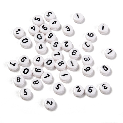 Acrylic Beads SACR-JQ0001-06-1