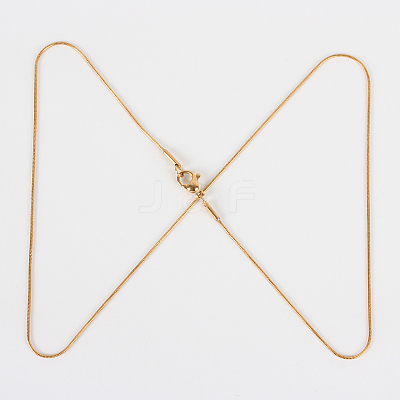 304 Stainless Steel Snake Chain Necklace Making STAS-P045-11G-1