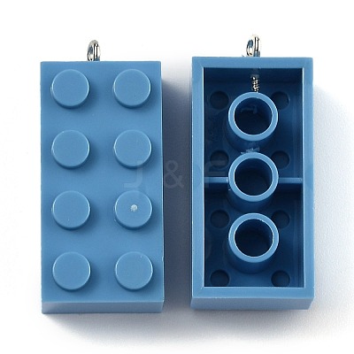 Opaque Acrylic Pendants MACR-B0001-02E-1