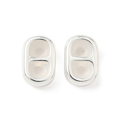 Brass Silicone Slide Charms KK-C099-06B-S-1