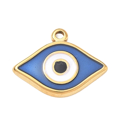 304 Stainless Steel Enamel Pendants SA-CBA8A4A-07G-1