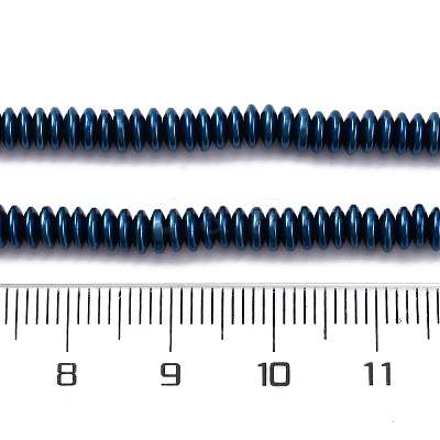 Electroplated Non-magnetic Hematite Beads Strands G-P571-B01-01F-1