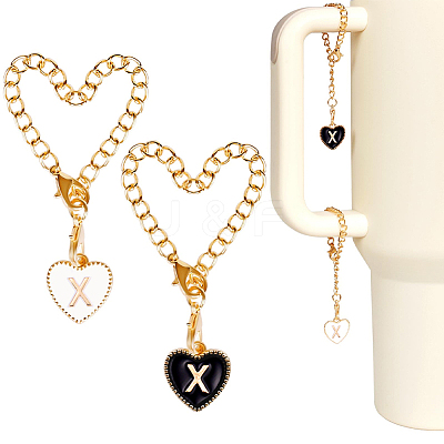 2 Sets Alloy Enamel Cup Pendant Decorations HJEW-SC0001-56X-1