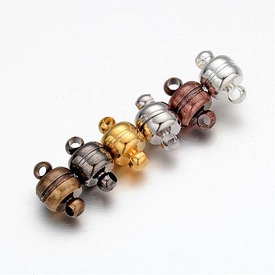 Brass Magnetic Clasps with Loops KK-H361-M-1