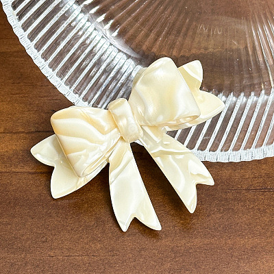 Bowknot Cellulose Acetate Alligator Hair Clips PW-WG9DB58-03-1