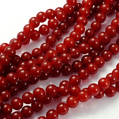 Natural Carnelian Beads Strands X-GSR10MM060-1-1
