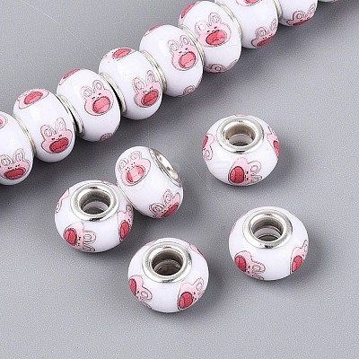 Opaque Resin European Beads RPDL-T004-01K-1