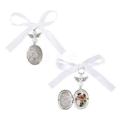 316 Surgical Stainless Steel Locket Pendants PALLOY-FH00049-1