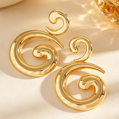 Iron Stud Dangle Earrings WGC8BC5-02-1
