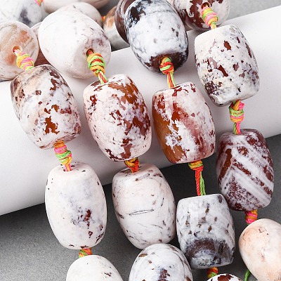 Natural Fire Crackle Agate Beads Strands G-P605-D01-01-1