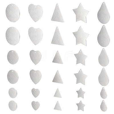 30Pcs 15 Style 304 Stainless Steel Pendants STAS-DC0001-07-1