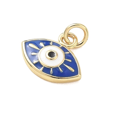 Brass Enamel Pendants KK-CBA3F25-12G-03-1