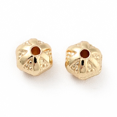 Rack Plating Alloy Beads PALLOY-D004-10LG-1