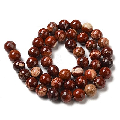 Natural Red Snakeskin Jasper Beads Strands G-H298-A02-03-1