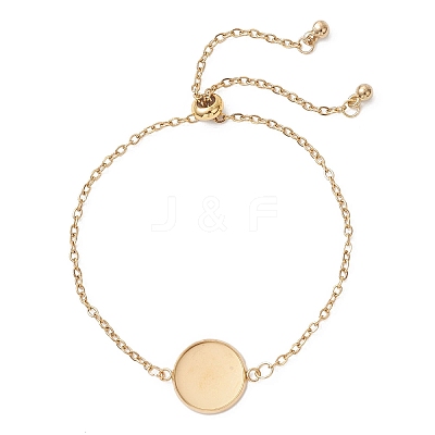 304 Stainless Steel Cable Chain Slider Bracelet Making BJEW-JB12810-03-1