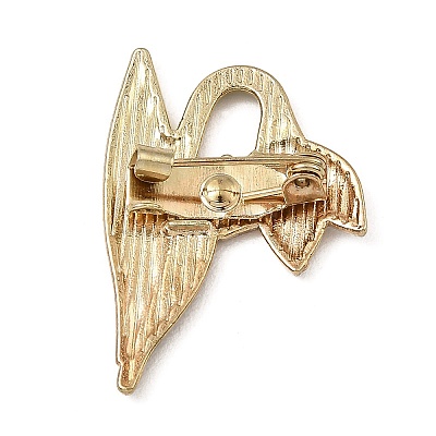 Snowdrop Flower Alloy Enamel Brooches JEWB-K017-03KCG-1