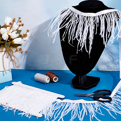 2M Fashion Ostrich Feather Trimming DIY-OC0013-33B-1