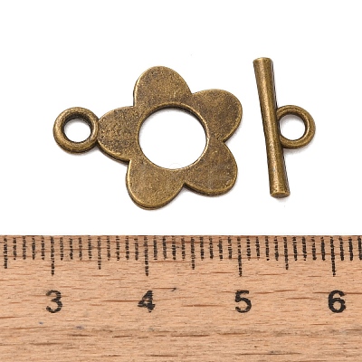 Tibetan Style Alloy Toggle Clasps FIND-Z063-46AB-1