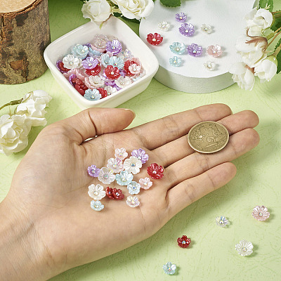96Pcs 12 Styles Opaque Resin Pave Rhinestone Cabochons RESI-TA0002-33-1