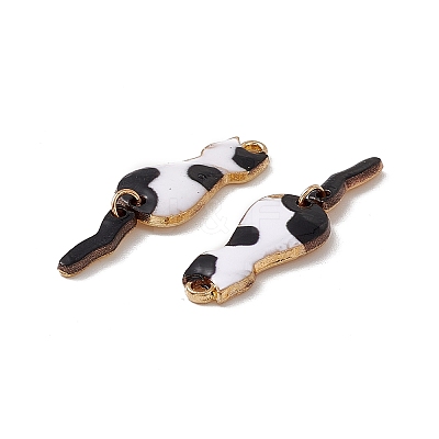 Rack Plating Alloy Enamel Pendants ENAM-K050-01E-1