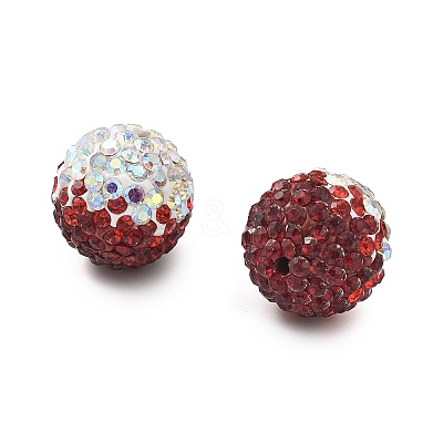 Gradient Color Design Polymer Clay Rhinestone Beads LS-CLAY-NH0001-03E-1