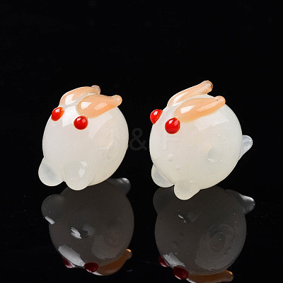 Handmade Bumpy Lampwork Beads Strands LAMP-T017-01C-1