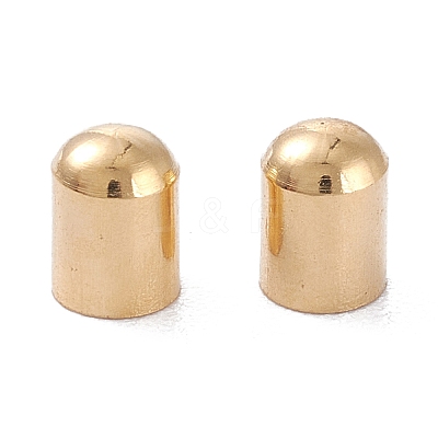 Brass Cord Ends X-KK-D002-04G-1