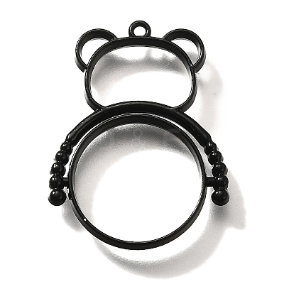 Alloy Open Back Bezel Pendants PALLOY-I223-09EB-1