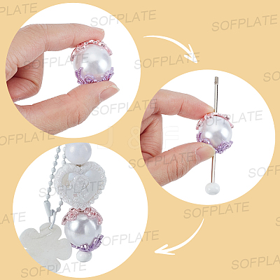 20Pcs Spray Printed Alloy Bead Caps FIND-SP0006-12-1