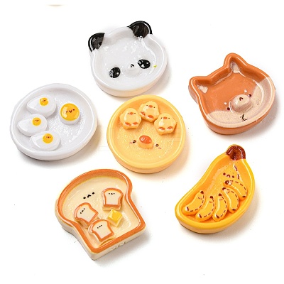 Opaque Resin Decoden Cabochons RESI-C046-05-1