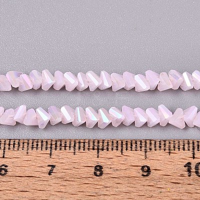Electroplate Imitation Jade Glass Beads Strands GLAA-N023-4mm-32-1