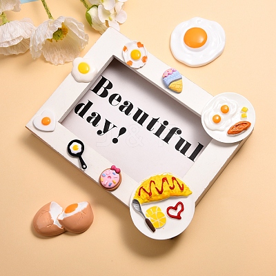 10Pcs 10 Style Fried Egg Pendants for DIY Jewelry Making Finding Kit DIY-SZ0005-84-1