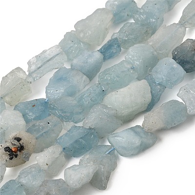Raw Rough Natural Aquamarine Beads Strands GG-CBAC4AD-A01-01-1