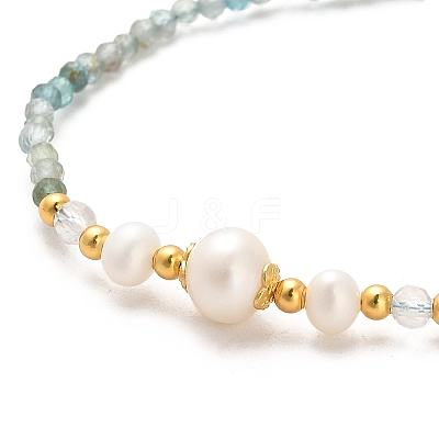 Natural Moonstone Bead Bracelets BJEW-E098-14G-1
