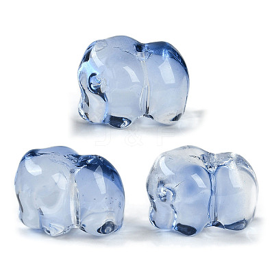 Spray Painted Glass Beads GLAA-Z007-04B-1
