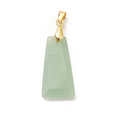 Natural Green Aventurine Pendants G-C045-01G-G-1