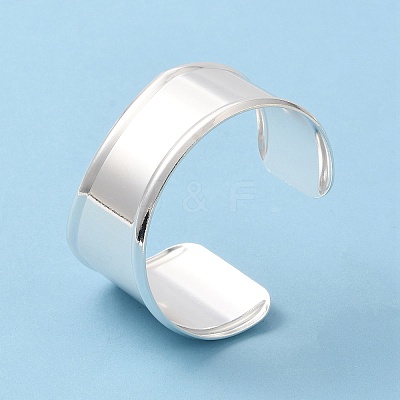 Rack Plating Brass Cuff Bangles BJEW-A137-02S-1
