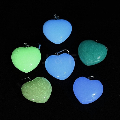Synthetic Noctilucent Stone/Luminous Stone Pendants G-Z054-05A-1