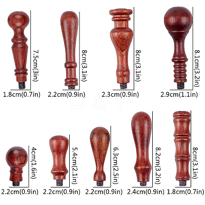 Natural Pear Wood/Natural Wood Handle DIY-CP0003-04-1