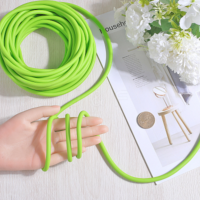 10M Round Rubber Elastic Cord Lanyard Rope EC-WH0008-02A-1
