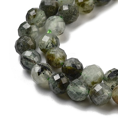 Natural Prehnite Beads Strands X-G-G140-A19-08-1