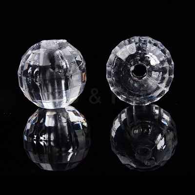 Transparent AS Plastic Beads TACR-T019-005-1
