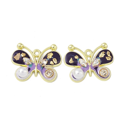 Rack Plating Alloy Enamel Pendants FIND-I038-13A-1