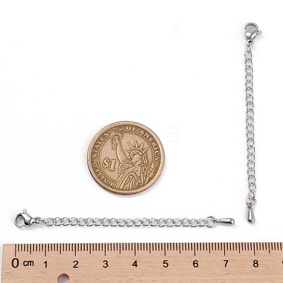 Tarnish Resistant 304 Stainless Steel Chain Extender X-STAS-G221-27P-1