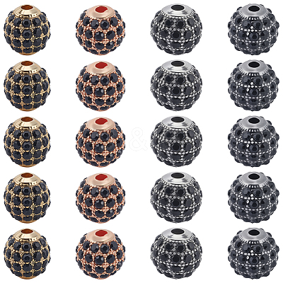 20Pcs 4 Colors Alloy Beads FIND-PA0001-11-1